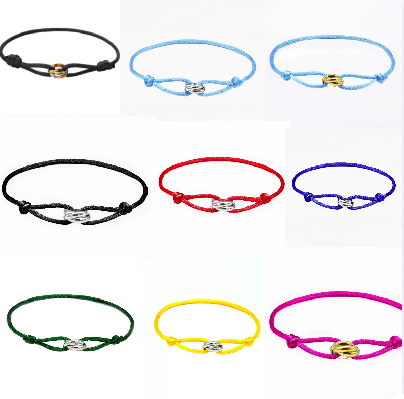 Stainless Steel Three-Color Classic Eternal Ring Bracelet  Simple High-Grade Classic Style