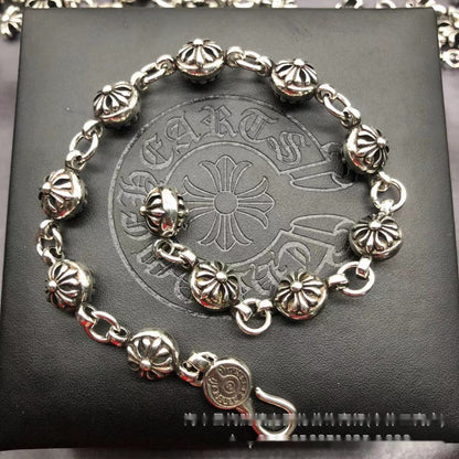 Cross flower dice bracelet jewelry